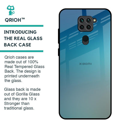 Sea Theme Gradient Glass Case for Redmi Note 9