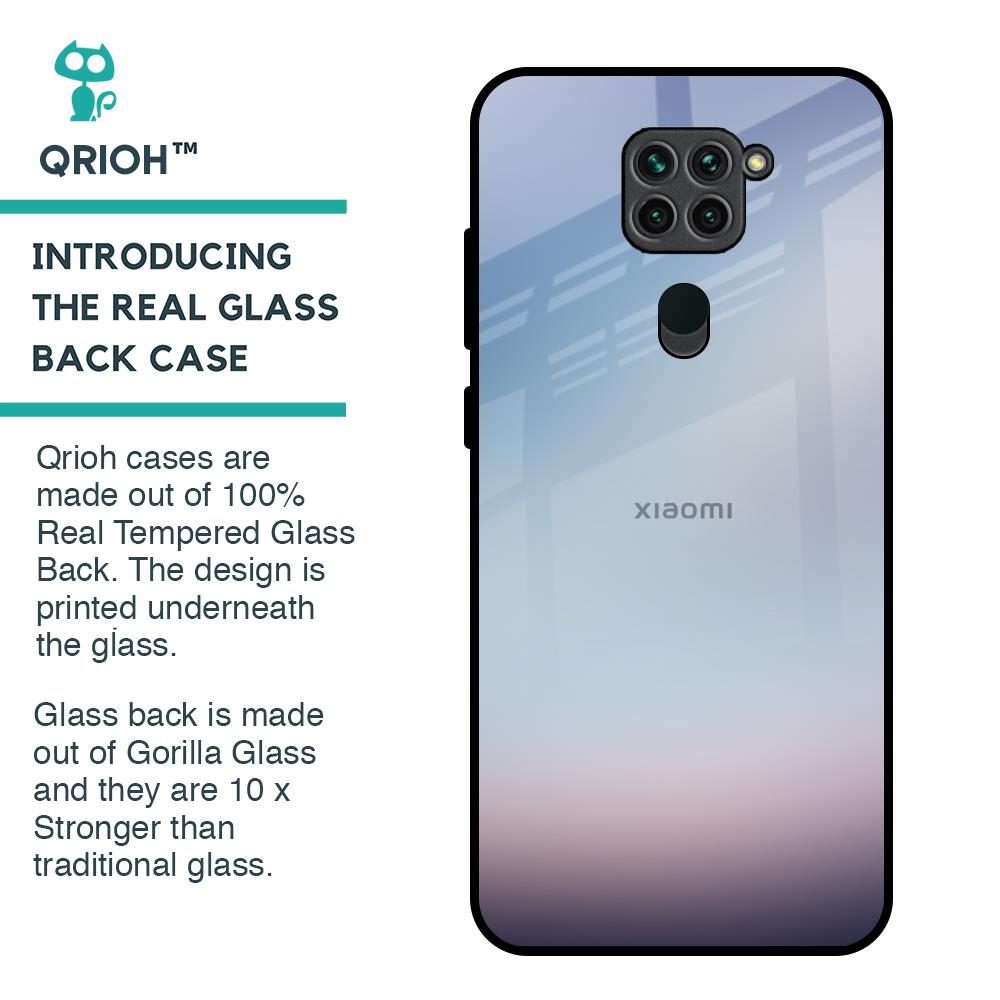 Light Sky Texture Glass Case for Redmi Note 9