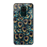 Peacock Feathers Redmi Note 9 Glass Cases & Covers Online