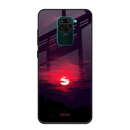 Morning Red Sky Redmi Note 9 Glass Cases & Covers Online