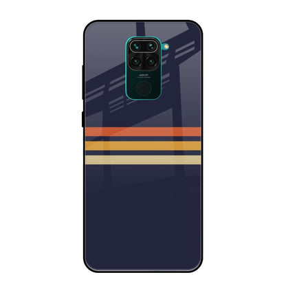 Tricolor Stripes Redmi Note 9 Glass Cases & Covers Online