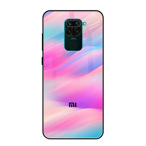 Colorful Waves Redmi Note 9 Glass Cases & Covers Online