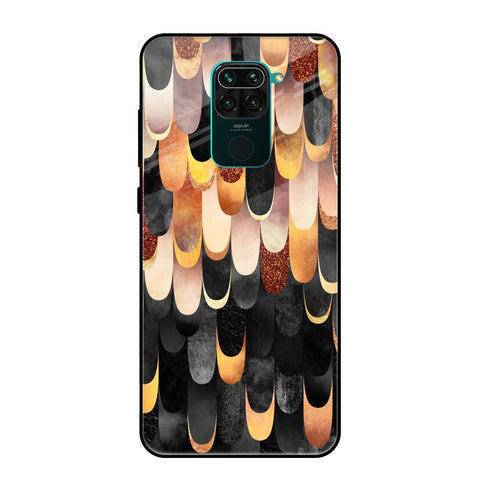 Bronze Abstract Redmi Note 9 Glass Cases & Covers Online