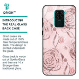 Shimmer Roses Glass case for Redmi Note 9