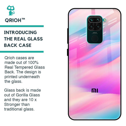 Colorful Waves Glass case for Redmi Note 9