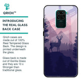 Deer In Night Glass Case For Redmi Note 9
