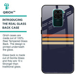 Tricolor Stripes Glass Case For Redmi Note 9