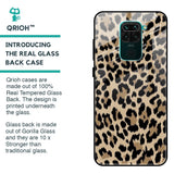 Leopard Seamless Glass Case For Redmi Note 9