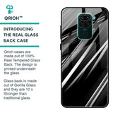 Black & Grey Gradient Glass Case For Redmi Note 9