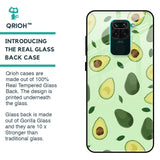 Pears Green Glass Case For Redmi Note 9