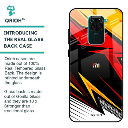Race Jersey Pattern Glass Case For Redmi Note 9