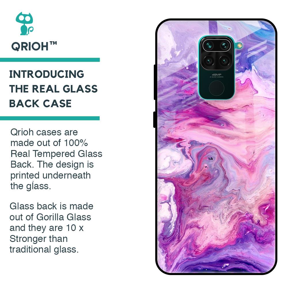Cosmic Galaxy Glass Case for Redmi Note 9