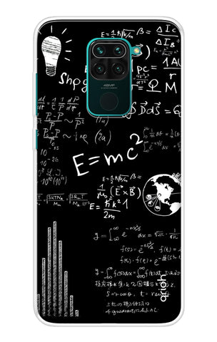 Equation Doodle Redmi Note 9 Back Cover