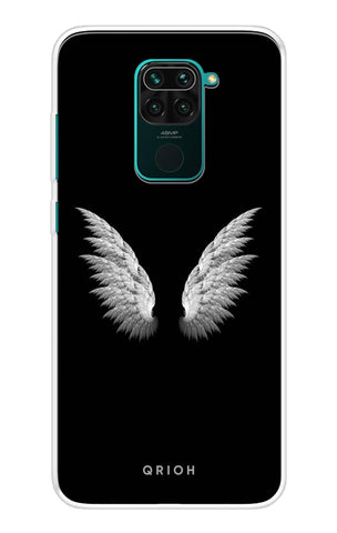 White Angel Wings Redmi Note 9 Back Cover
