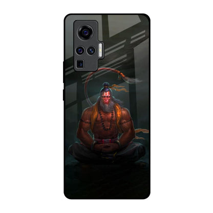 Lord Hanuman Animated Vivo X50 Pro Glass Back Cover Online