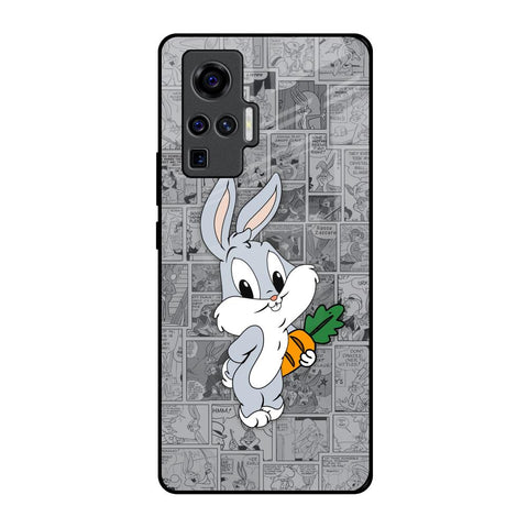 Cute Baby Bunny Vivo X50 Pro Glass Back Cover Online