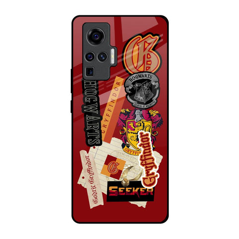 Gryffindor Vivo X50 Pro Glass Back Cover Online