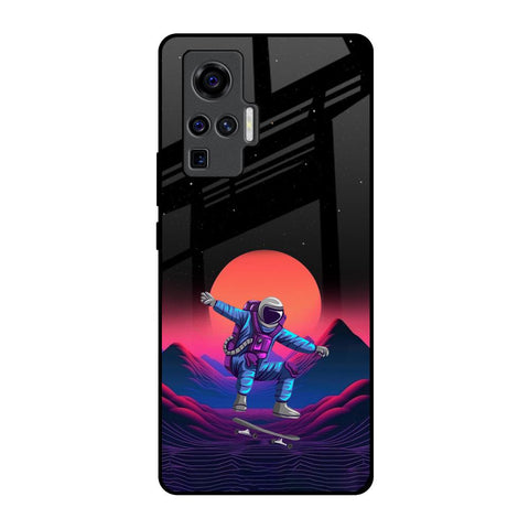 Retro Astronaut Vivo X50 Pro Glass Back Cover Online