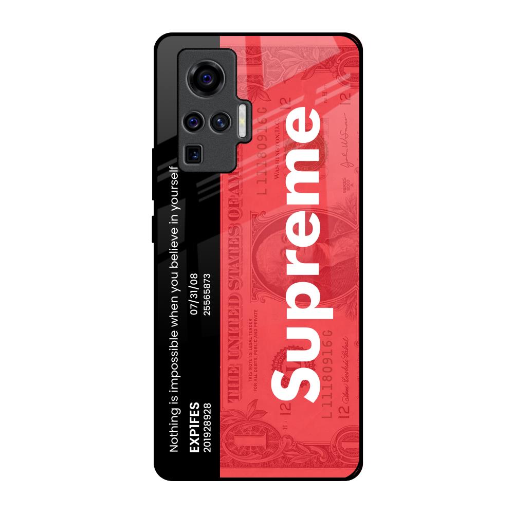 Supreme Ticket Vivo X50 Pro Glass Back Cover Online