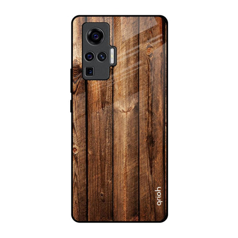 Timber Printed Vivo X50 Pro Glass Back Cover Online