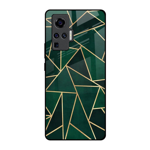 Abstract Green Vivo X50 Pro Glass Back Cover Online