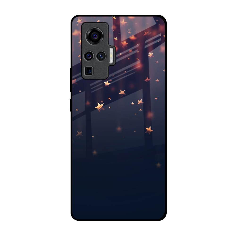 Falling Stars Vivo X50 Pro Glass Back Cover Online