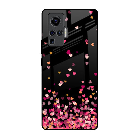 Heart Rain Fall Vivo X50 Pro Glass Back Cover Online