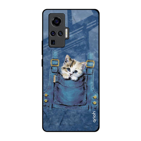 Kitty In Pocket Vivo X50 Pro Glass Back Cover Online