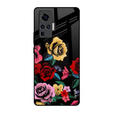Floral Decorative Vivo X50 Pro Glass Back Cover Online
