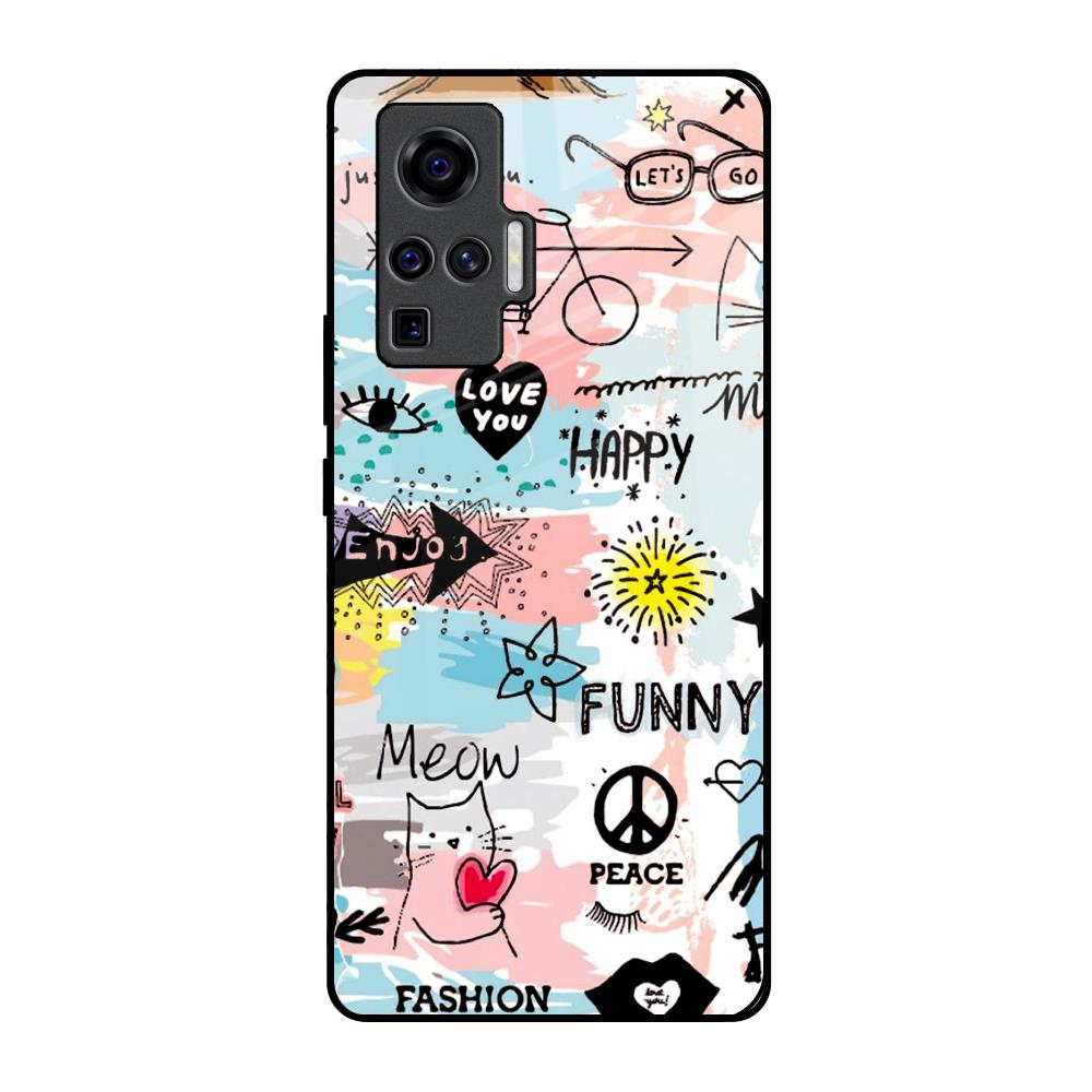 Just For You Vivo X50 Pro Glass Back Cover Online