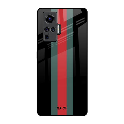 Vertical Stripes Vivo X50 Pro Glass Back Cover Online