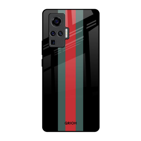 Vertical Stripes Vivo X50 Pro Glass Back Cover Online
