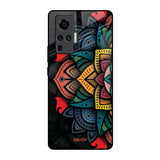 Retro Gorgeous Flower Vivo X50 Pro Glass Back Cover Online
