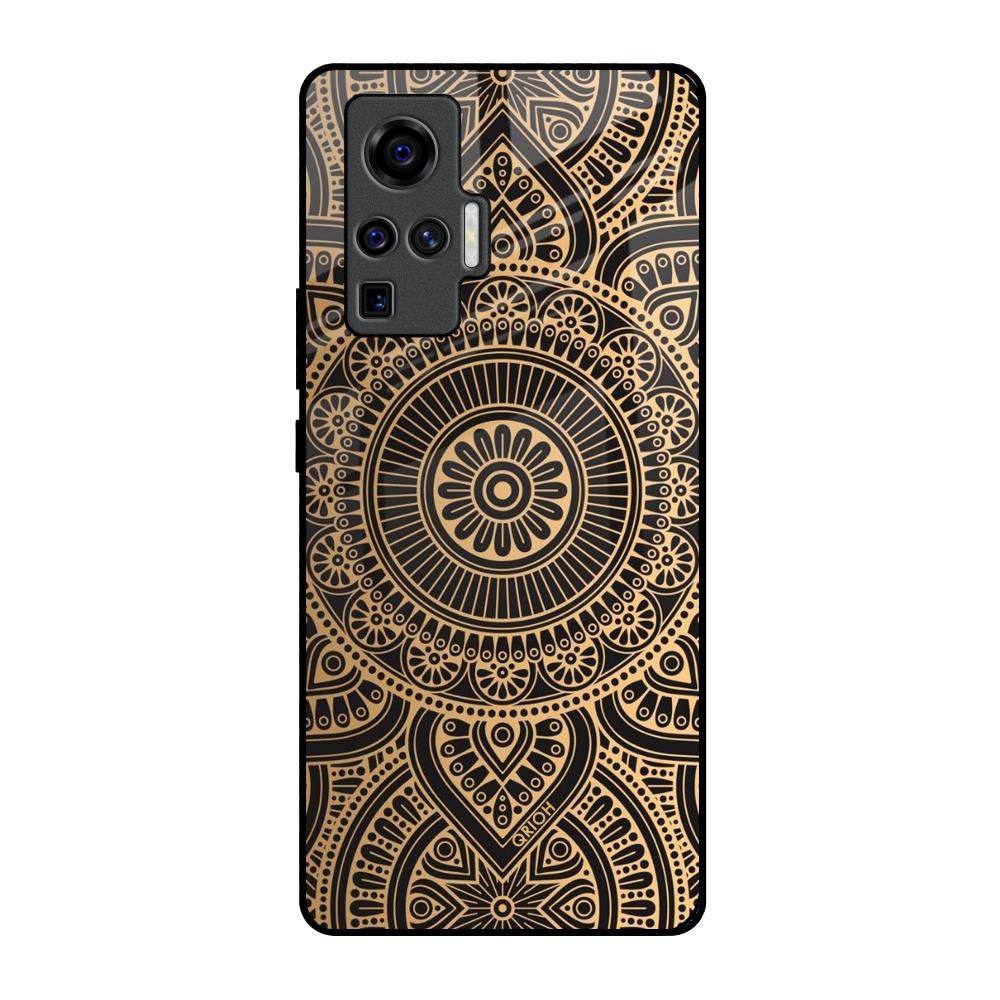 Luxury Mandala Vivo X50 Pro Glass Back Cover Online
