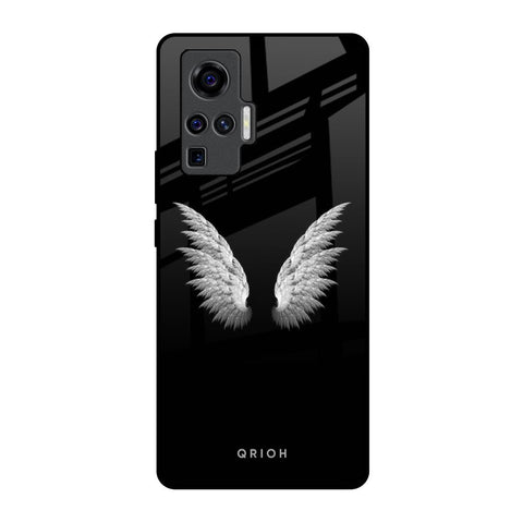White Angel Wings Vivo X50 Pro Glass Back Cover Online