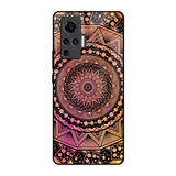 Floral Mandala Vivo X50 Pro Glass Back Cover Online