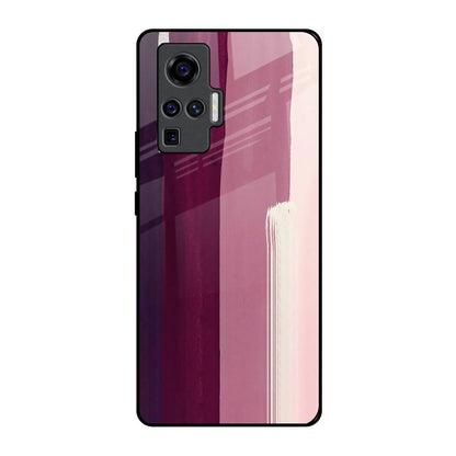 Brush Stroke Art Vivo X50 Pro Glass Back Cover Online