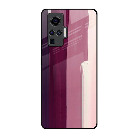 Brush Stroke Art Vivo X50 Pro Glass Back Cover Online