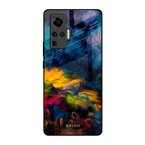 Multicolor Oil Painting Vivo X50 Pro Glass Back Cover Online