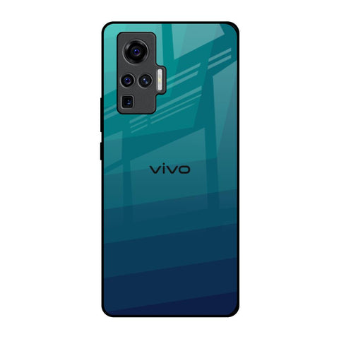 Green Triangle Pattern Vivo X50 Pro Glass Back Cover Online