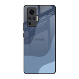 Navy Blue Ombre Vivo X50 Pro Glass Back Cover Online