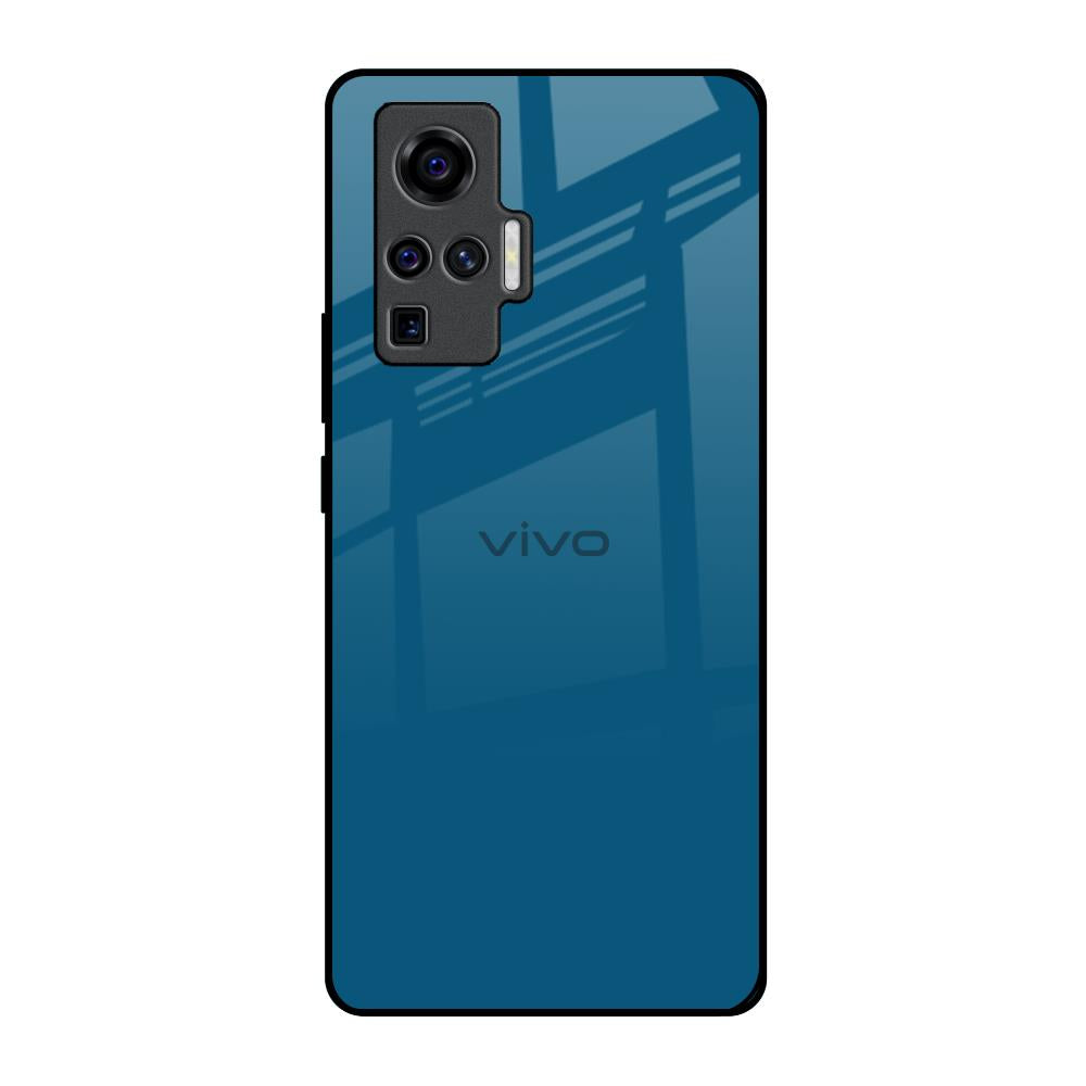Cobalt Blue Vivo X50 Pro Glass Back Cover Online