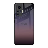 Grey Ombre Vivo X50 Pro Glass Back Cover Online