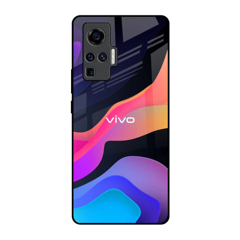 Colorful Fluid Vivo X50 Pro Glass Back Cover Online