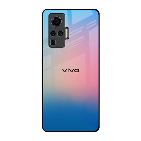 Blue & Pink Ombre Vivo X50 Pro Glass Back Cover Online