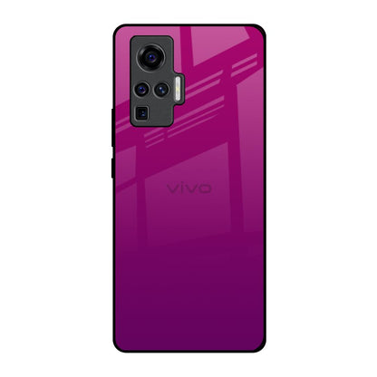 Magenta Gradient Vivo X50 Pro Glass Back Cover Online