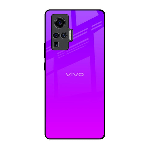 Purple Pink Vivo X50 Pro Glass Back Cover Online