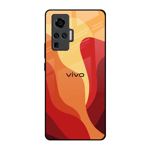 Magma Color Pattern Vivo X50 Pro Glass Back Cover Online