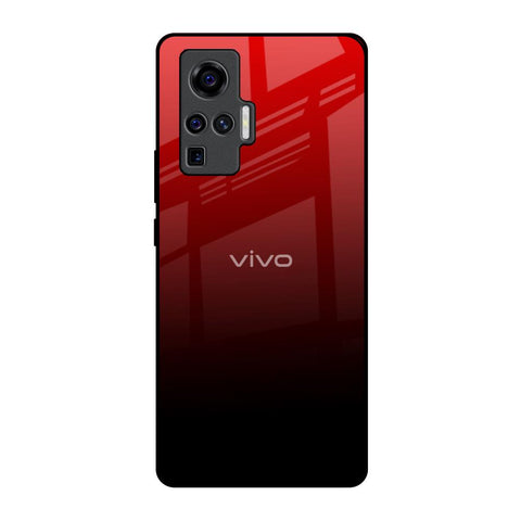 Maroon Faded Vivo X50 Pro Glass Back Cover Online