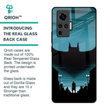 Cyan Bat Glass Case for Vivo X50 Pro